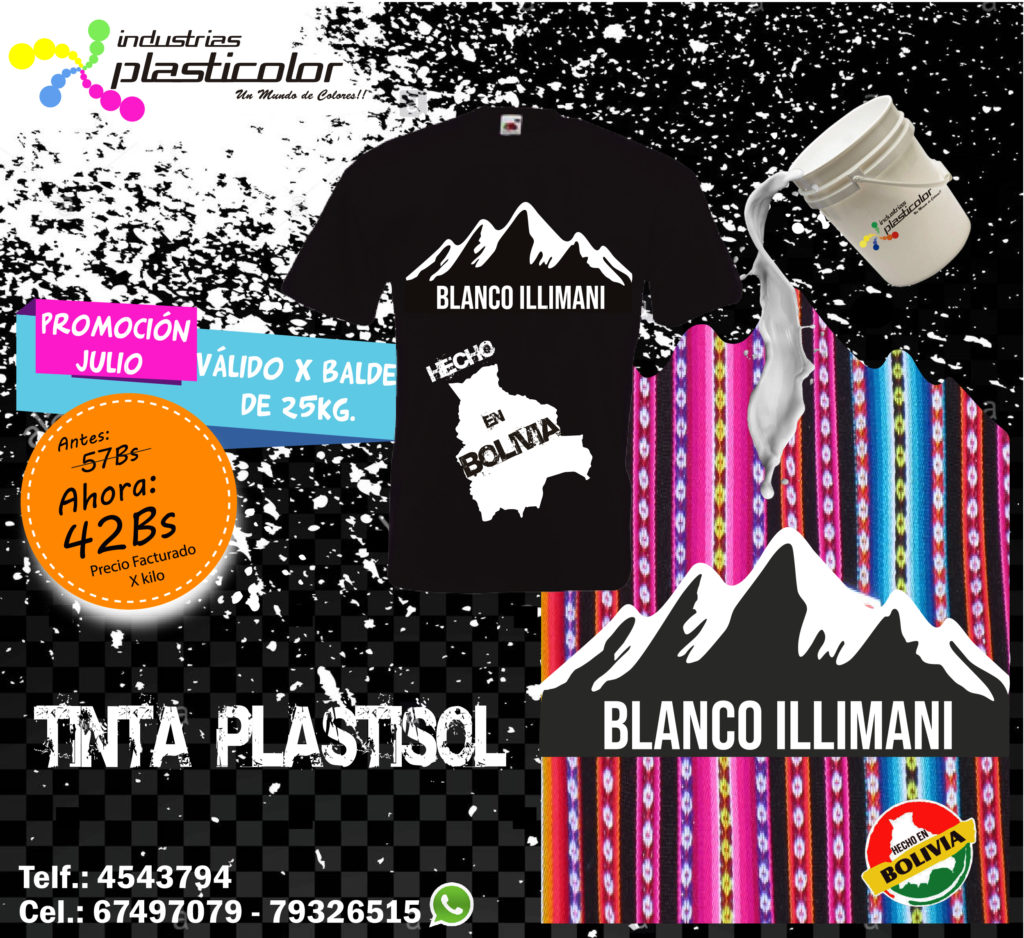 Tinta Plastisol Illimani LB